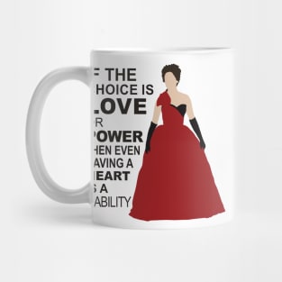 Cora - Love or Power - Black Text Mug